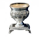 Silver Plated Salt Cellar with Stand and Cubes
