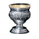 Silver Plated Salt Cellar with Rounded Base and Cubes