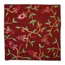 Yair Emanuel Pillow Cover – Embroidered Pomegranates on Red