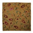 Yair Emanuel Pillow Cover – Embroidered Pomegranates on Gold