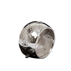 Hazorfim Sterling Silver Napkin Ring in Rose Design