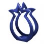Yair Emanuel Aluminum Pomegranate Shaped Napkin Holder in Blue