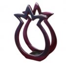 Yair Emanuel Aluminum Pomegranate Shaped Napkin Holder in Red