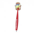 Red Rubber Hamsa Magnet with Pen Attached