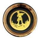 6 Centimeter Ceramic Golden Magnet with a Fiddler
