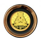 6 Centimeter Ceramic Magnet with the Temple in Gold