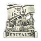 5 cm pewter magnet with Israeli flag