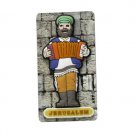 Rubber Magnet with Accordion Player