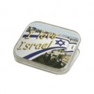 6cm Magnet with I love Israel over Jerusalem Photo in Plastic
