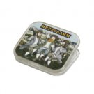 6 Centimeter Plastic Magnet Clip with Three Dancing Hassid's in Russian