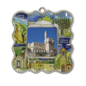 Epoxy frame magnet of Jerusalem