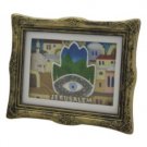 8x9 cm Poly 3D Magnet in a Frame with Hamsa