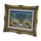 8 x 9 cm 3D Magnet in a Frame Hamsa & Menorah