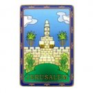 7.5 cm Rectangular Magnet Tower of David in Jerusalem