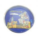 Acrylic Round Magnet of Fiddler on the Roof in Jerusalem