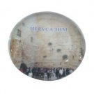5cm Round Magnet with Western Wall Complex and Jerusalem in Russian in Acrylic