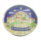 5 Centimeter Plastic Magnet with a Scene of Jerusalem