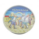 5 Centimeter Glass Magnet with Russian Writing