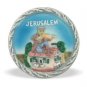 5 Centimeter Ceramic Round Magnet with a Fiddler
