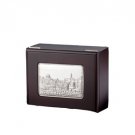 Hazorfim Wood and Sterling Silver Jerusalem Tea Box
