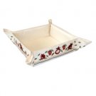Yair Emanuel Folding Basket with Pomegranate Embroidery