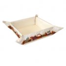 Yair Emanuel Embroidered Folding Basket with Jerusalem Design