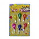Colorful Wax Mazal Tov Birthday Candles in Hebrew