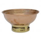 Copper and Brass Bowl with Jerusalem Panoramas in Windows