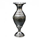 Silver Plated Vase with Leaf Pattern