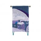 Yair Emanuel Jerusalem Narrow Wall Hanging in Blue