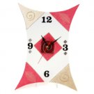 Wall Clock of Four Numbers with Leaves