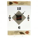Wall Clock of Four Numbers with Flowers
