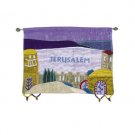 Yair Emanuel Multicolored Wall Hanging With Jerusalem City Hills Design