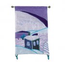 Yair Emanuel Wall Hanging With Holy City Design In Blue Backdrop