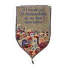 Yair Emanuel Shield Tapestry If I Forget Thee (Large/ Gold)