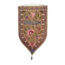 Yair Emanuel Gold Wall Hanging with Shalom in English