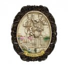 Antique Plate in Frame with Klezmer Band