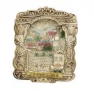 Antique Plate in Column Frame with Jerusalem