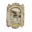 Antique Plate in Window Shape with Jerusalem