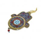 12 cm Hand Decorated Pewter Hamsa Blessings