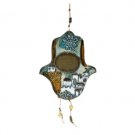 18 cm Ceramic Metal Hamsa Hebrew Home Blessing