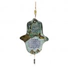 18 cm Ceramic Bird Hamsa Hebrew Home Blessing