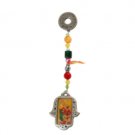 Metal Hamsa with Shma Israel and Colorful Beads