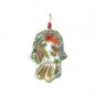Glass Hamsa by Yair Emanuel with Species of Israel