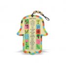 Set of 2 Ceramic Hamsa with a Business Blessing in Hebrew