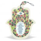 Set of 5 Mosaic Hamsa's with the House Blessing in Russian