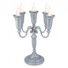Pewter Candelabra with Five Branches and Jerusalem