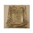 Sterling Silver Business Blessing Wall Decoration with Hebrew Scripture