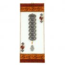 Glass Kabbalah Blessing with Autumn Leaves