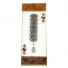 Glass Kabbalah Blessing with Falling Leaves